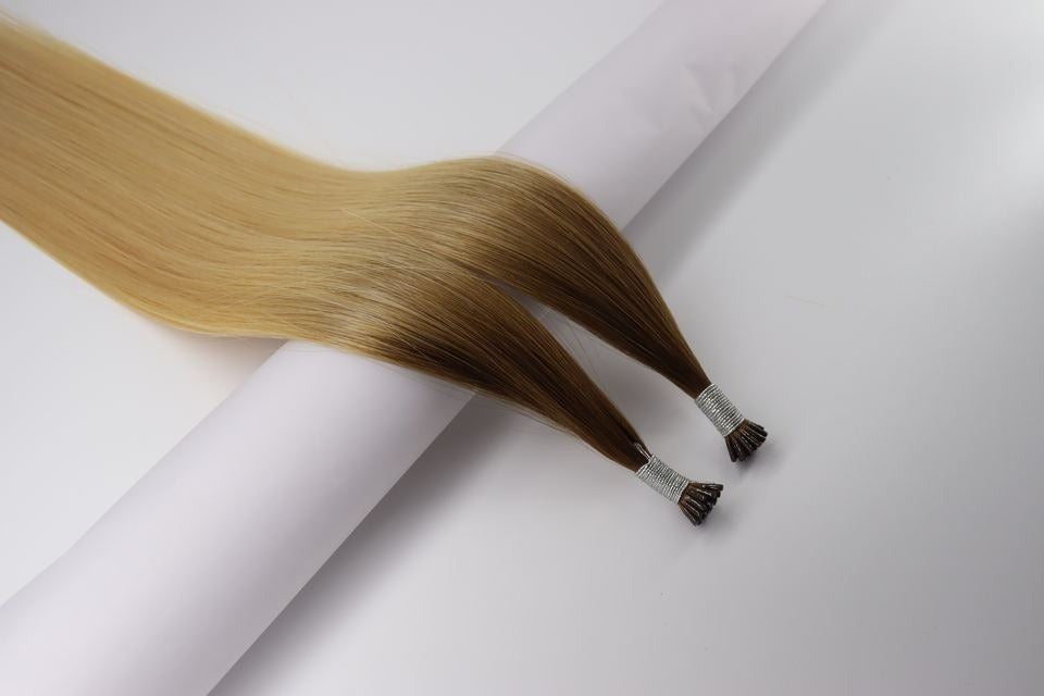 I-Tip Hair Extensions - Human Hair 100 Grams - Keratin Human Hair Extensions Ombre Color