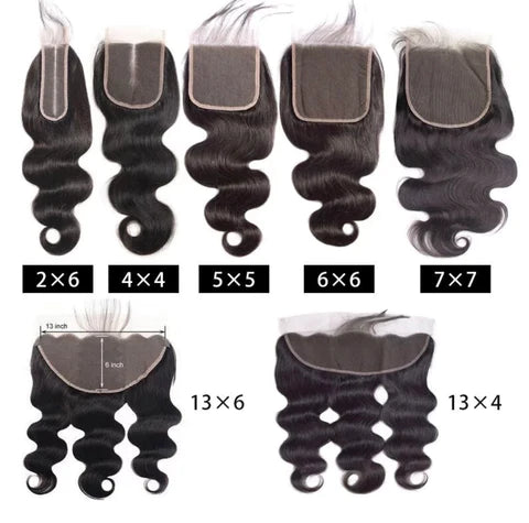 Frontal Human Hair Normal Lace Black Color - Remy Frontal Hair Normal Lace-Customize to your preferences