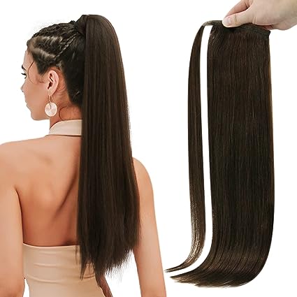 Pony Tail Hair Extension - Vietnamese Human Hair Pony Tail Black Color Virgin Hair