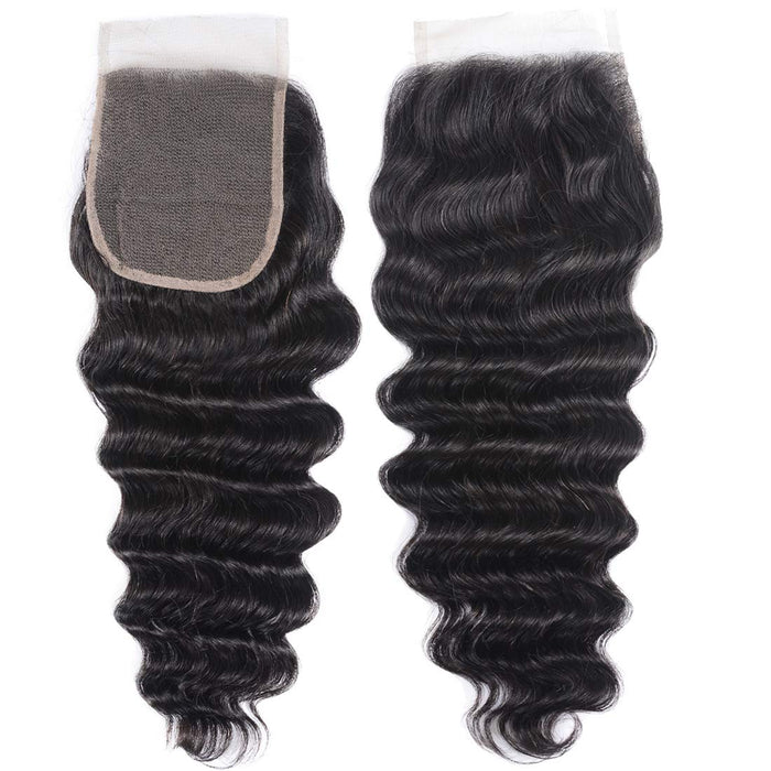 Closure Virgin Hair Normal Lace - Human Hair Normal Lace Black Color-Customize to your preferences