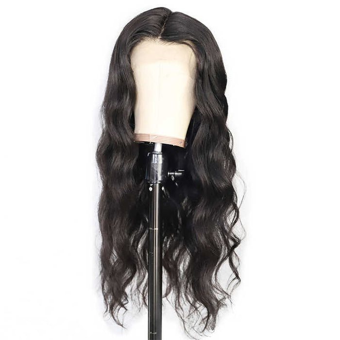 Wig Hair 360 Lace - Vietnamese Virgin Human Hair Wig Black Color Natural Hairline Full Lace