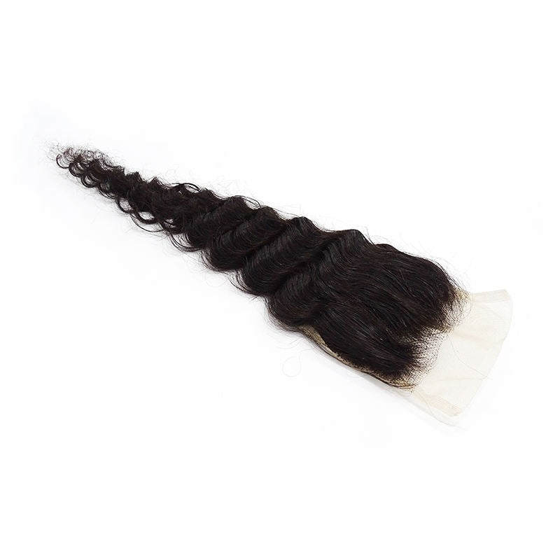 Closure Human Hair Normal Lace Black Color - Remy Hair Normal Lace-Customize to your preferences