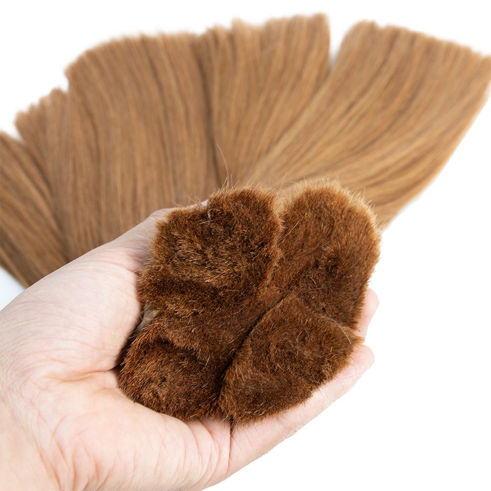 Light Golden Brown bulk Hair -Vietnamese Human Hair 100 Grams per bundle - Blonde Color Bundles- Customize to your preferences