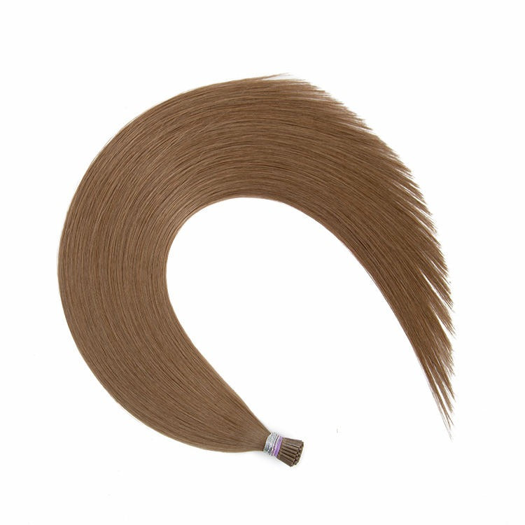 I-Tip Hair Extensions - Human Hair 100 Grams - Keratin Human Hair Extensions Gold Brown Color