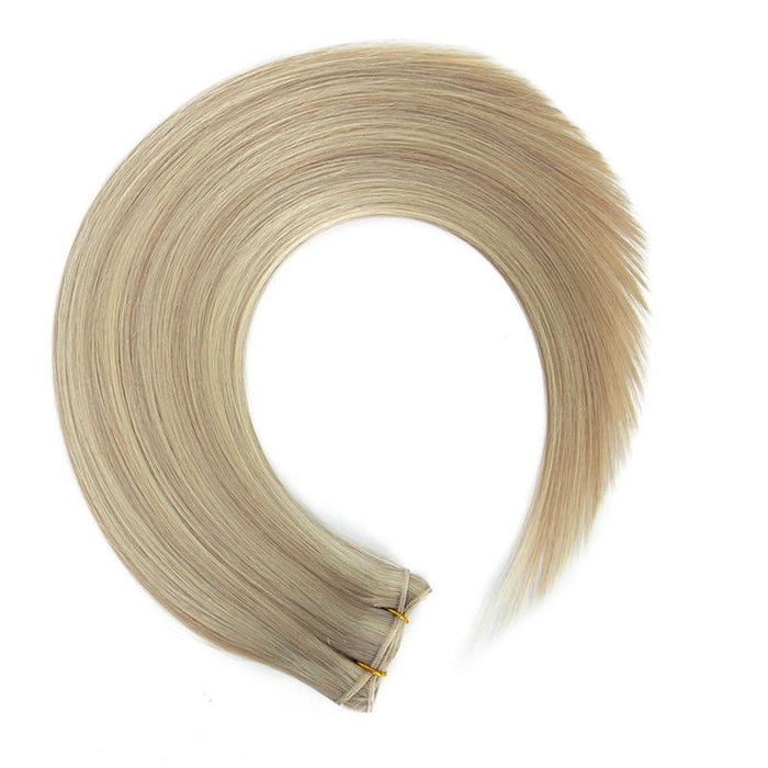Weft Hair Extensions Human Hair Double Weft 100 Grams Sew in Highlight Color Hair Extensions Silky Straight Vietnamese Hair Bundles Weave in Weft One Piece