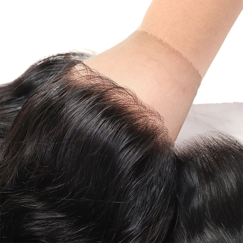 Frontal Human Hair HD Lace Black Color - Remy Frontal Hair HD Lace-Customize to your preferences