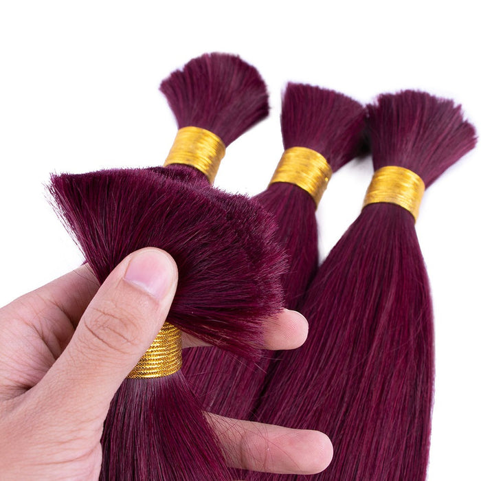 Bulk Purple Pink Hair -Vietnamese Human Hair 100 Grams per bundle - Purple Color Bundles- Customize to your preferences