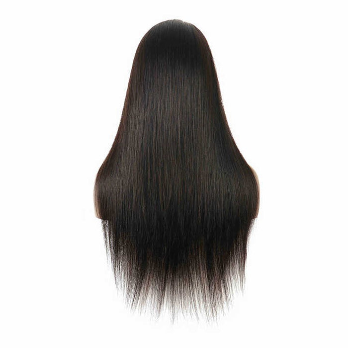 Wig Closure Virgin Hair HD Lace Large Cap Size - Human Hair HD Lace Wig With Natural Hairline Black Color
