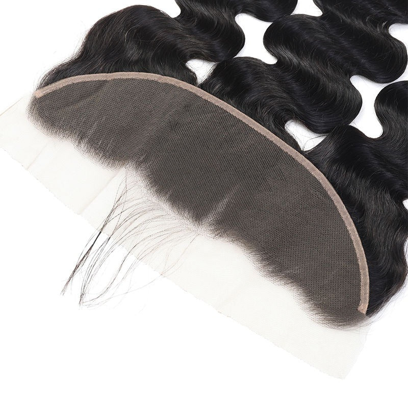 Frontal Human Hair HD Lace Black Color - Virgin Hair HD Lace-Customize to your preferences