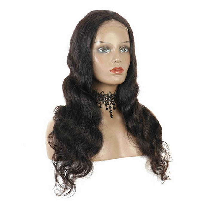 Wig Closure Remy Hair Normal Lace Small Cap Size - Human Hair Normal Lace Wig With Natural Hairline Black Color