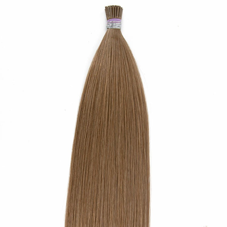 I-Tip Hair Extensions - Human Hair 100 Grams - Keratin Human Hair Extensions Gold Brown Color