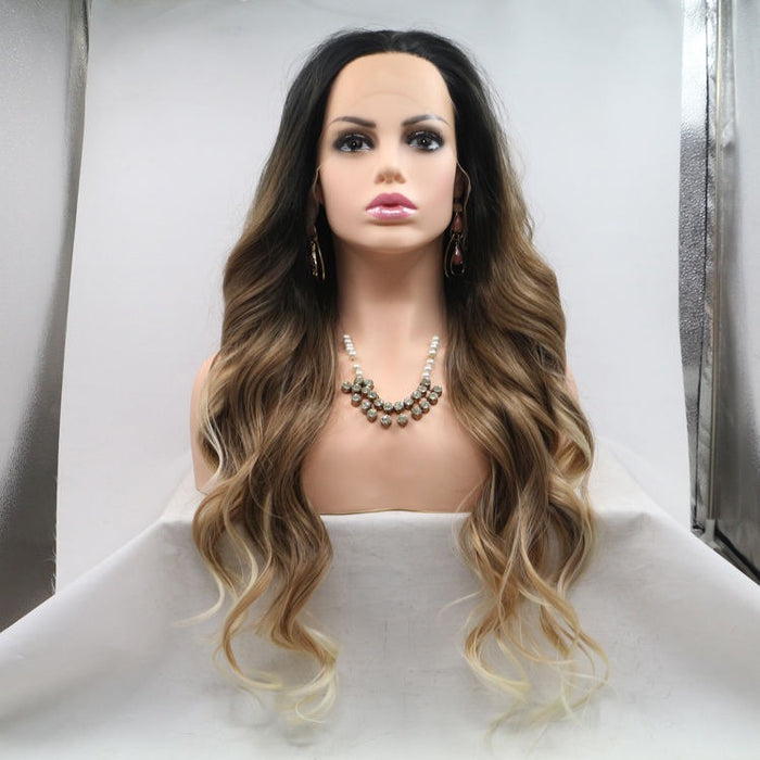 Wig Frontal Human Hair Normal Lace Black Color Medium Cap Size - Remy Hair Normal Lace Wig With Natural Hairline Black Color
