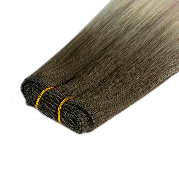 Weft Hair Extensions Human Hair Double Weft 100 Grams Sew in Ombre Color Hair Extensions Silky Straight Vietnamese Hair Bundles Weave in Weft One Piece
