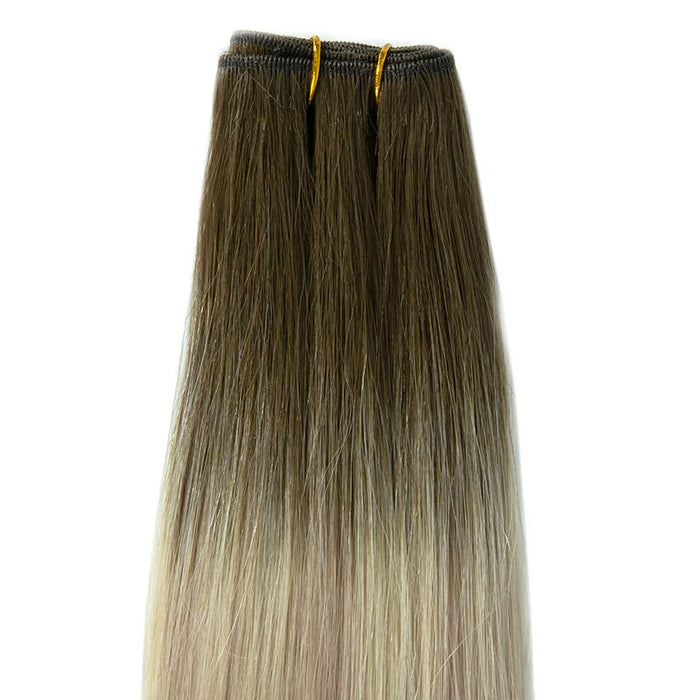 Weft Hair Extensions Human Hair Double Weft 100 Grams Sew in Ombre Color Hair Extensions Silky Straight Vietnamese Hair Bundles Weave in Weft One Piece
