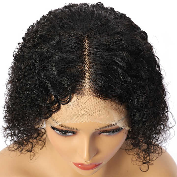 Wig Frontal Human Hair HD Lace Black Color Medium Cap Size - Remy Hair HD Lace Wig With Natural Hairline Black Color