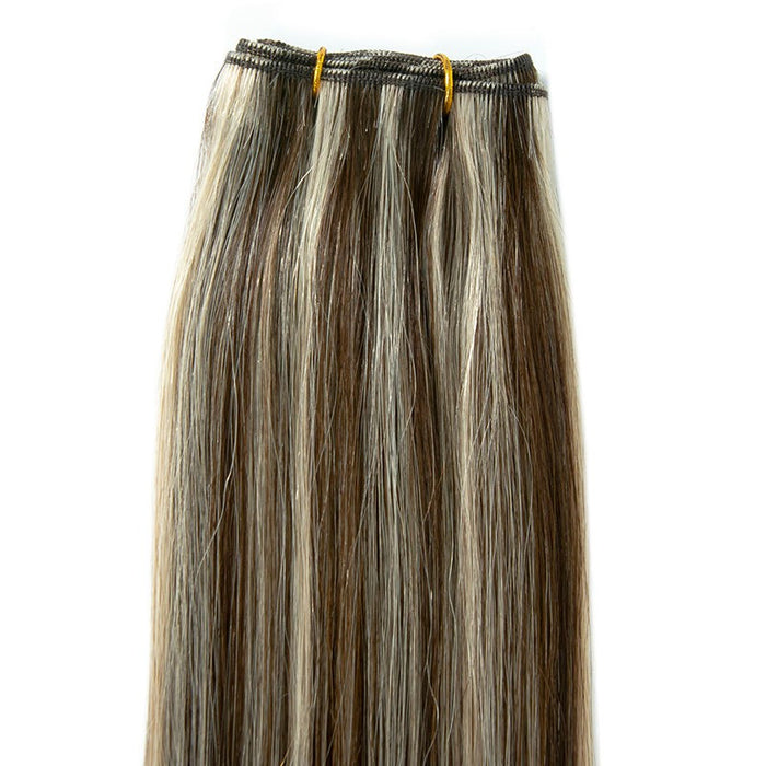 Weft Hair Extensions Human Hair Double Weft 100 Grams Sew in Piano Color Hair Extensions Silky Straight Vietnamese Hair Bundles Weave in Weft One Piece