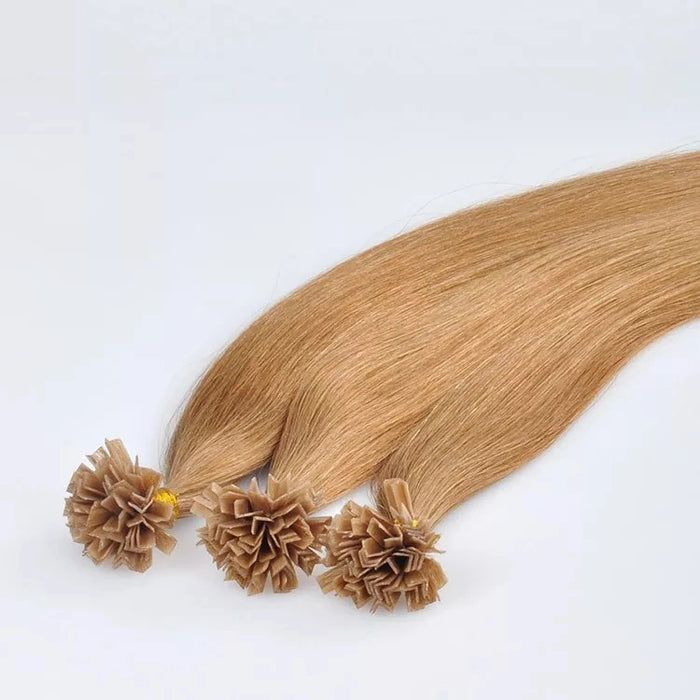 V-Tip Hair Extensions - Human Hair 100 Grams - Keratin Human Hair Extensions Black Color