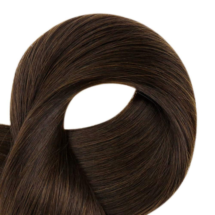 Weft Hair Extensions Human Hair Double Weft 100 Grams Sew in Brown Hair Extensions Silky Straight Vietnamese Hair Bundles Weave in Weft One Piece