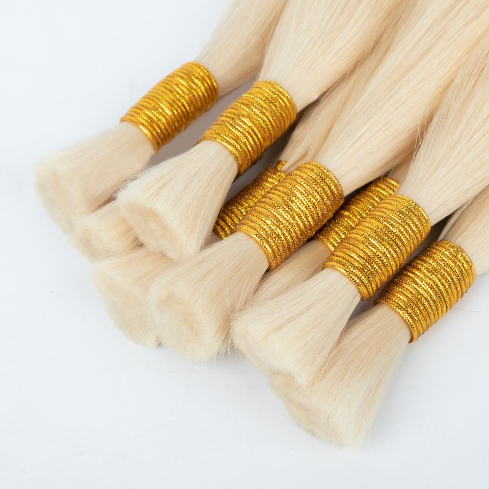 Bulk Blone 60 Hair -Vietnamese Human Hair 100 Grams per bundle - Blone Color Bundles- Customize to your preferences