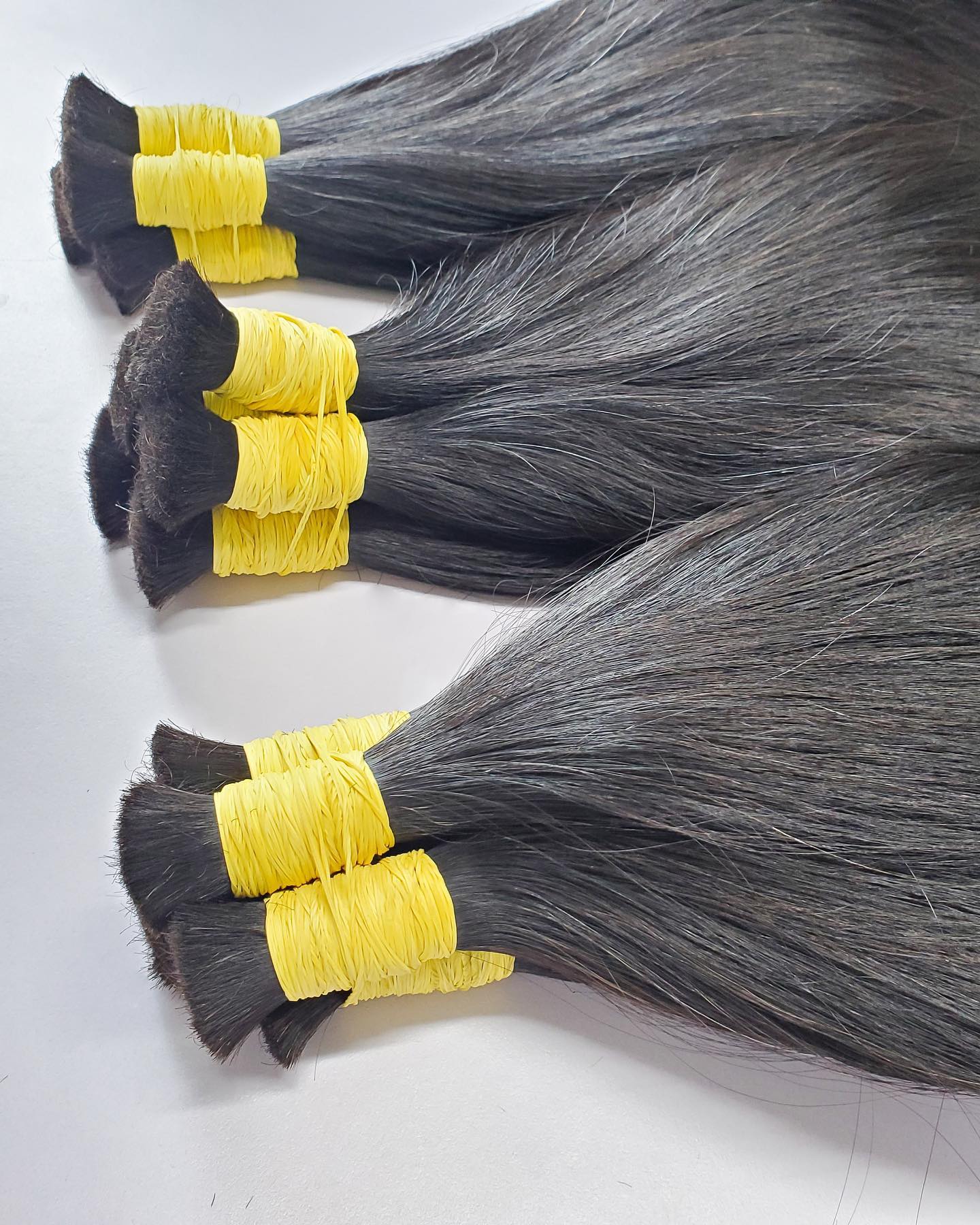 Bulk Black Hair -Vietnamese Human Hair 100 Grams per bundle - Natural Color Bundles- Customize to your preferences
