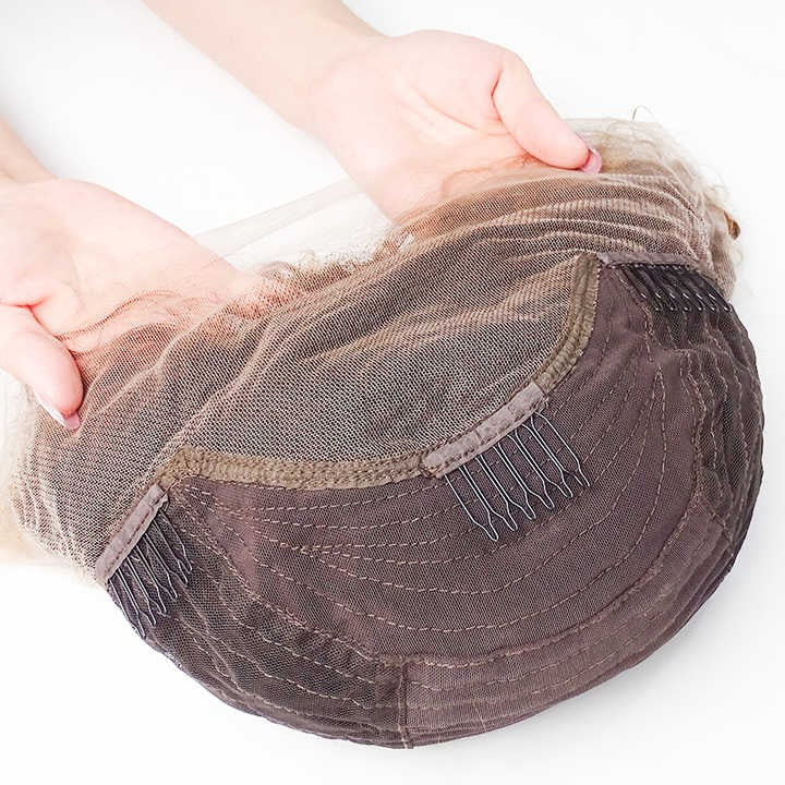 Wig Frontal Human Hair Normal Lace Black Color Small Cap Size - Remy Hair Normal Lace Wig With Natural Hairline Black Color
