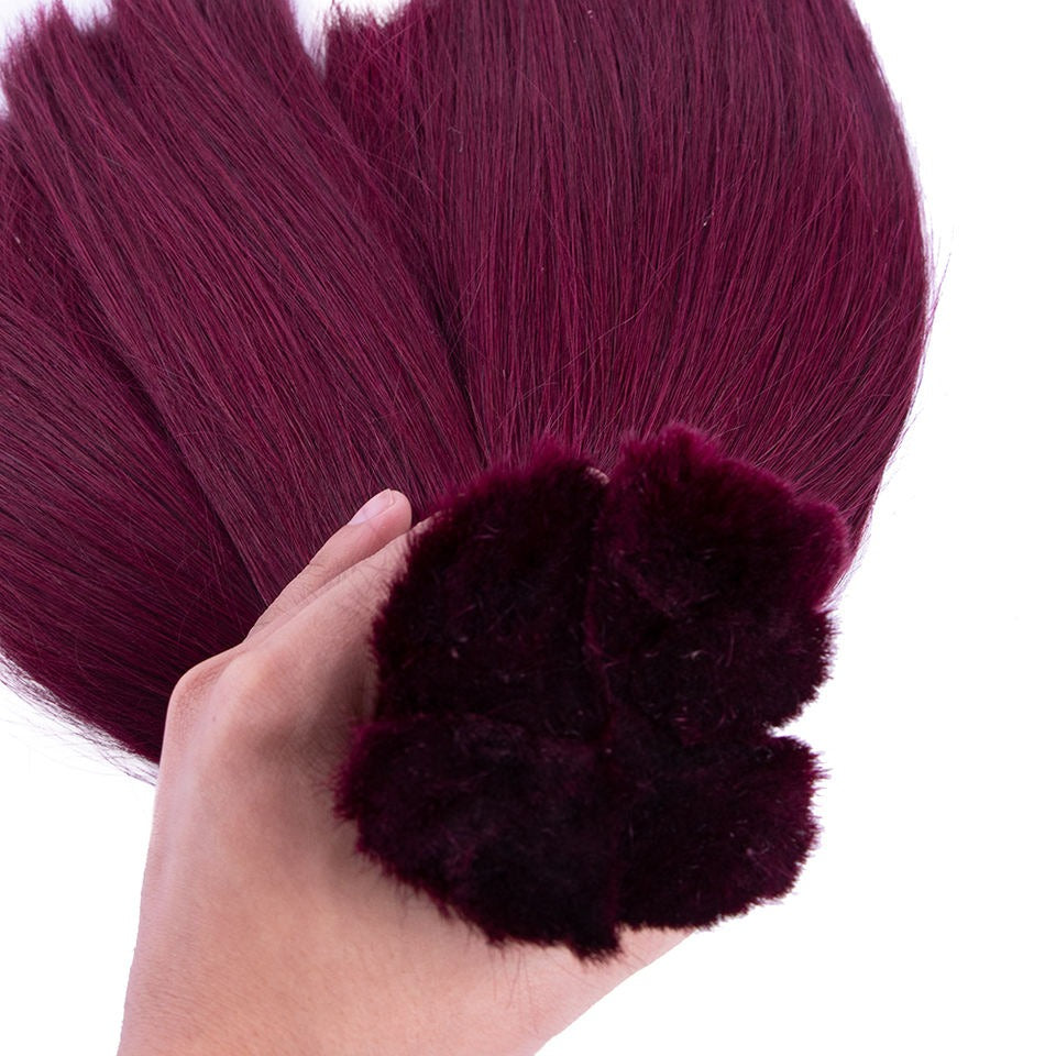 Bulk Purple Pink Hair -Vietnamese Human Hair 100 Grams per bundle - Purple Color Bundles- Customize to your preferences