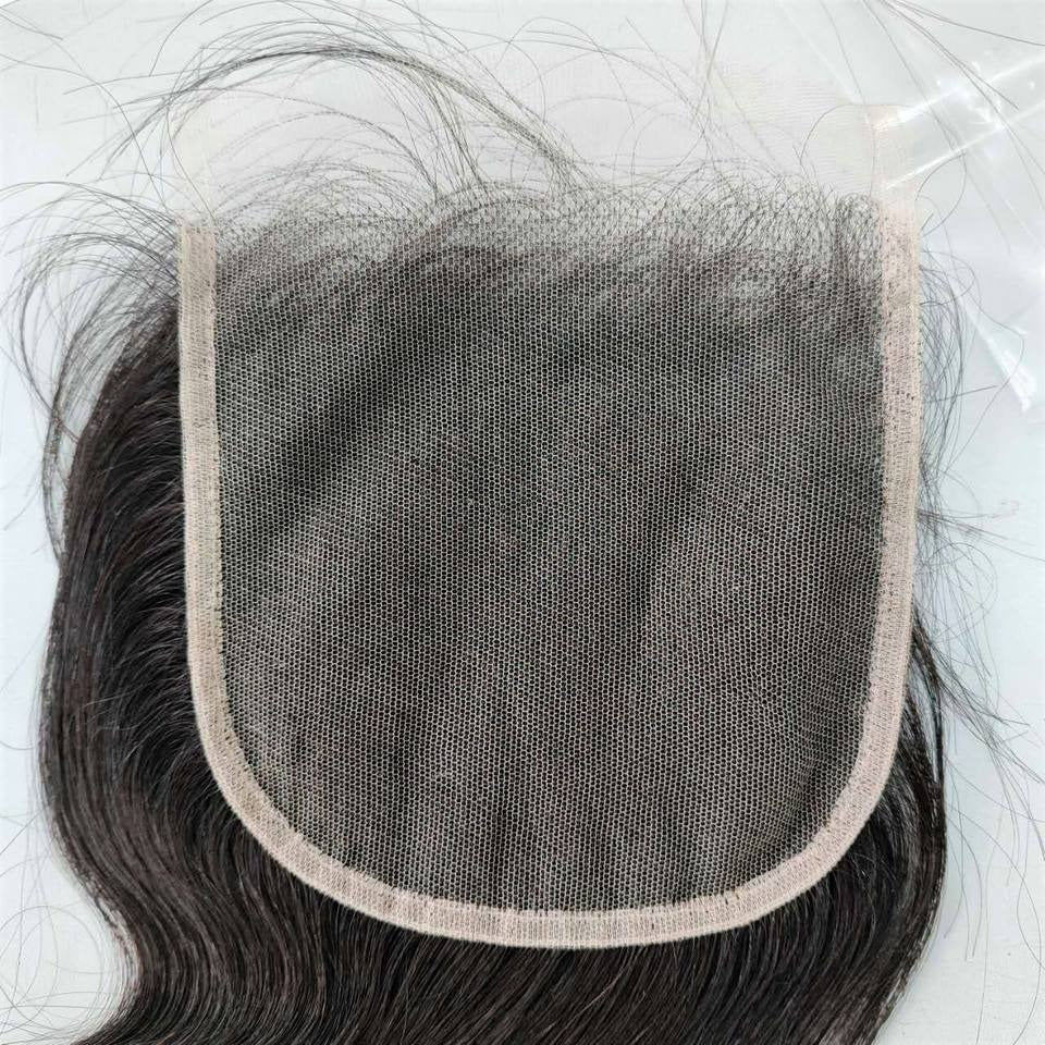 Closure Virgin Hair HD Lace - Human Hair HD Lace Black Color-Customize to your preferences