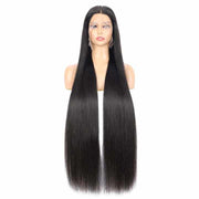 Wig Frontal Human Hair HD Lace Black Color Medium Cap Size - Virgin Hair HD Lace Wig With Natural Hairline Black Color