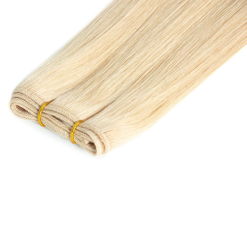 Weft Hair Extensions Human Hair Double Weft 100 Grams Sew in 613 Hair Extensions Silky Straight Vietnamese Hair Bundles Weave in Weft One Piece