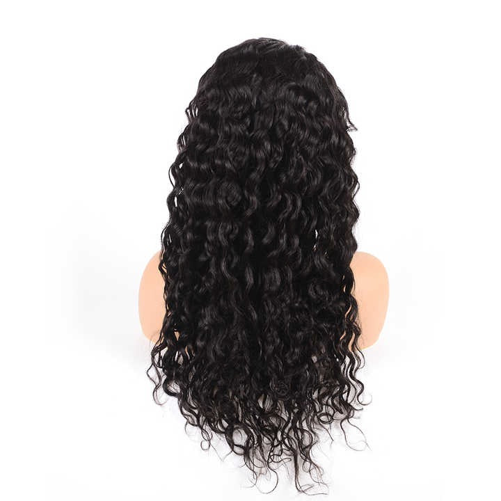 Wig Frontal Human Hair HD Lace Black Color Large Cap Size - Virgin Hair HD Lace Wig With Natural Hairline Black Color