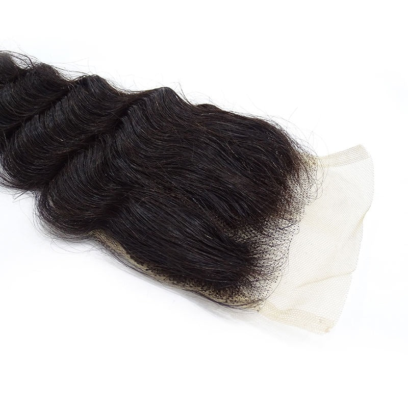 Closure Human Hair Normal Lace Black Color - Remy Hair Normal Lace-Customize to your preferences