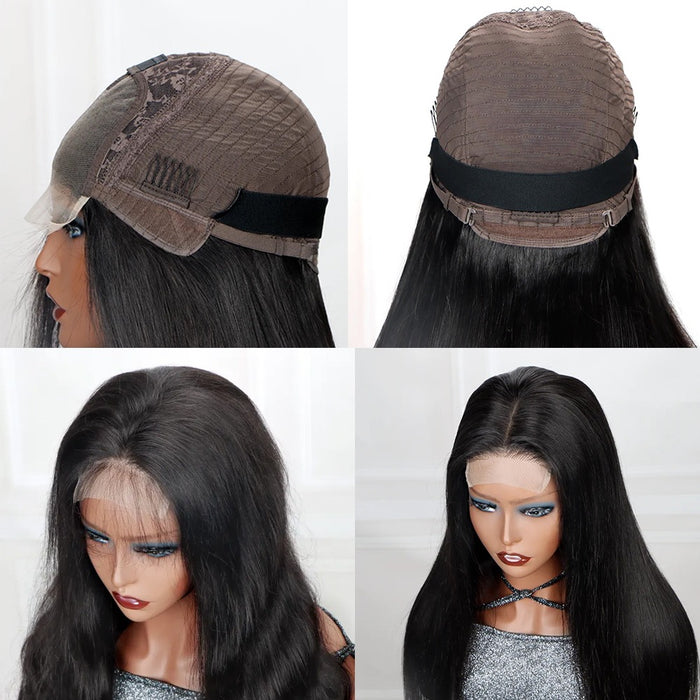 Wig Closure Remy Hair HD Lace Small Cap Size - Human Hair HD Lace Wig With Natural Hairline Black Color