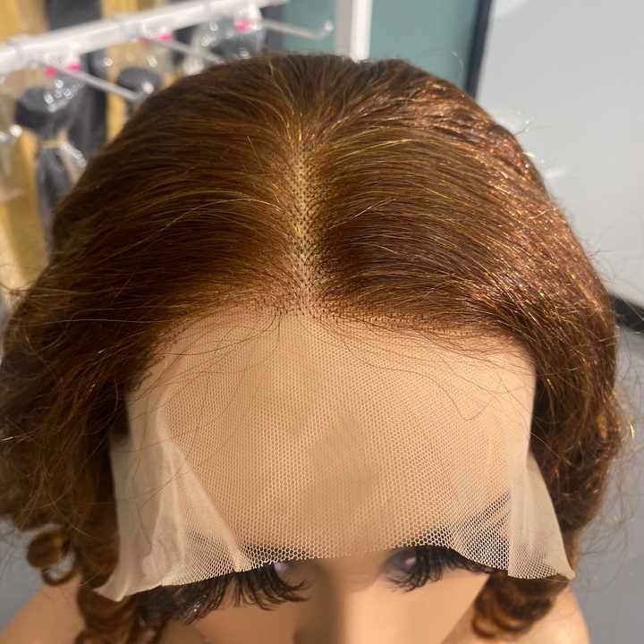 Wig Frontal Human Hair Normal Lace Black Color Large Cap Size - Remy Hair Normal Lace Wig With Natural Hairline Black Color