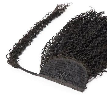 Pony Tail Hair Extension - Vietnamese Human Hair Pony Tail Black Color Virgin Hair