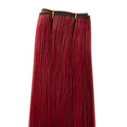 Weft Hair Extensions Human Hair Double Weft 100 Grams Sew in Red Color Hair Extensions Silky Straight Vietnamese Hair Bundles Weave in Weft One Piece