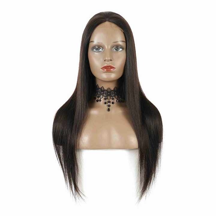 Wig Closure Virgin Hair HD Lace Large Cap Size - Human Hair HD Lace Wig With Natural Hairline Black Color