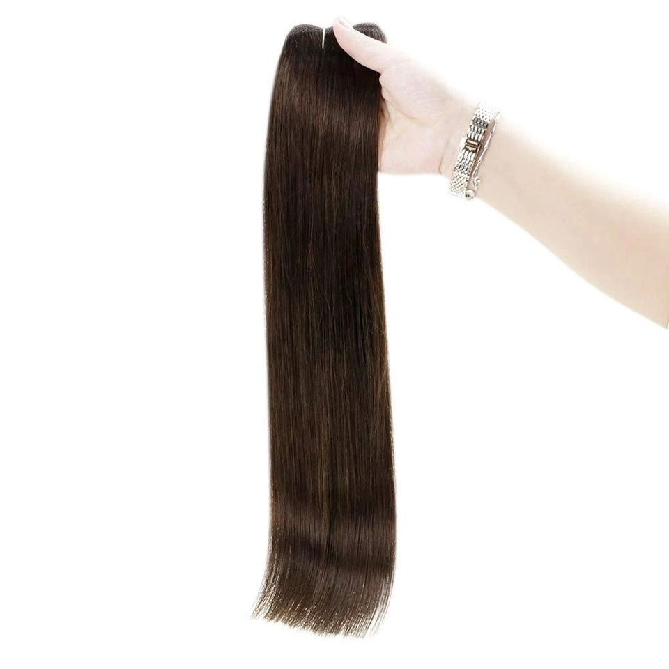 Weft Hair Extensions Human Hair Double Weft 100 Grams Sew in 613 Hair Extensions Silky Straight Vietnamese Hair Bundles Weave in Weft One Piece