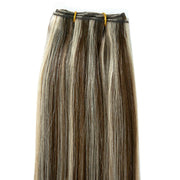 Weft Hair Extensions Human Hair Double Weft 100 Grams Sew in Piano Color Hair Extensions Silky Straight Vietnamese Hair Bundles Weave in Weft One Piece