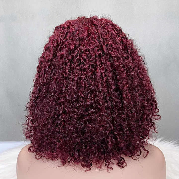 Wig Closure Virgin Hair HD Lace Medium Cap Size - Human Hair HD Lace Wig With Natural Hairline Black Color