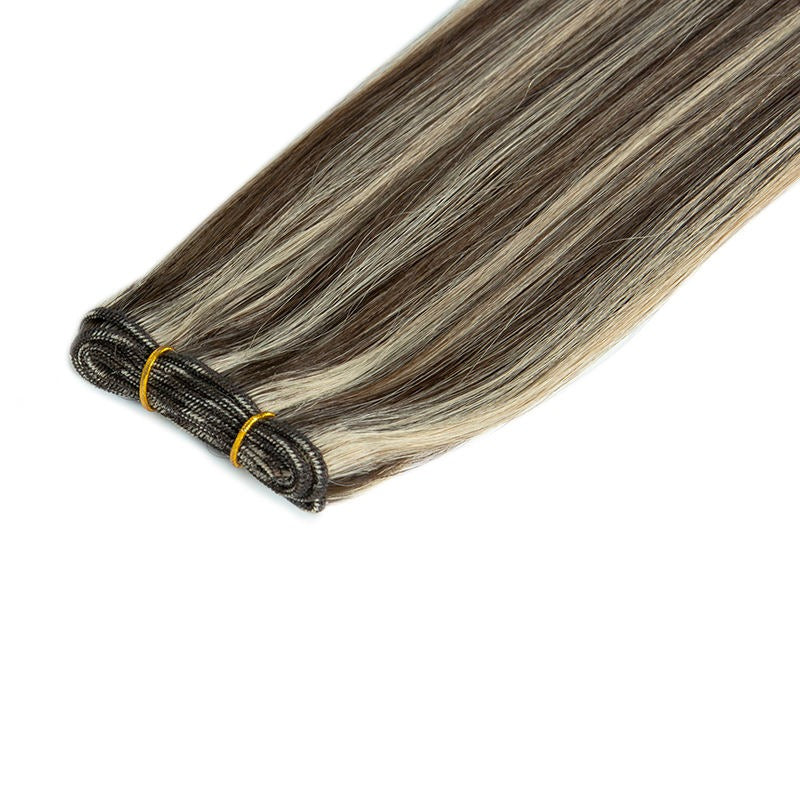 Weft Hair Extensions Human Hair Double Weft 100 Grams Sew in Piano Color Hair Extensions Silky Straight Vietnamese Hair Bundles Weave in Weft One Piece