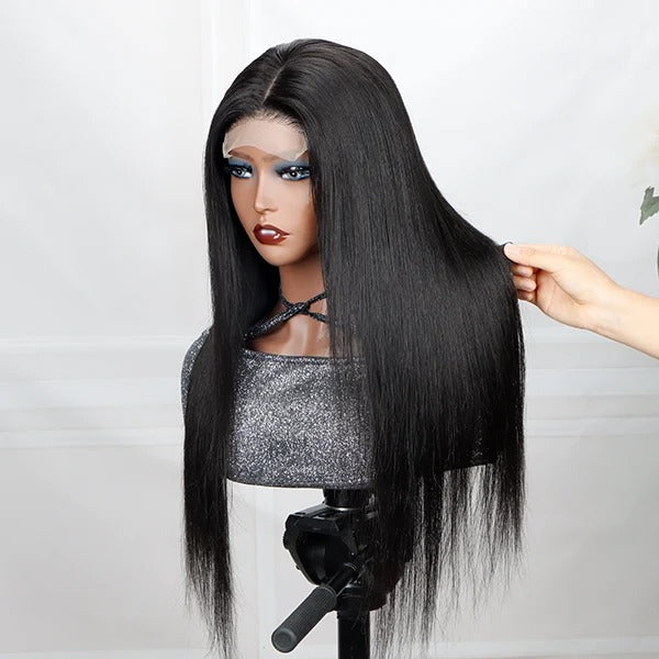 Wig Closure Remy Hair HD Lace Small Cap Size - Human Hair HD Lace Wig With Natural Hairline Black Color